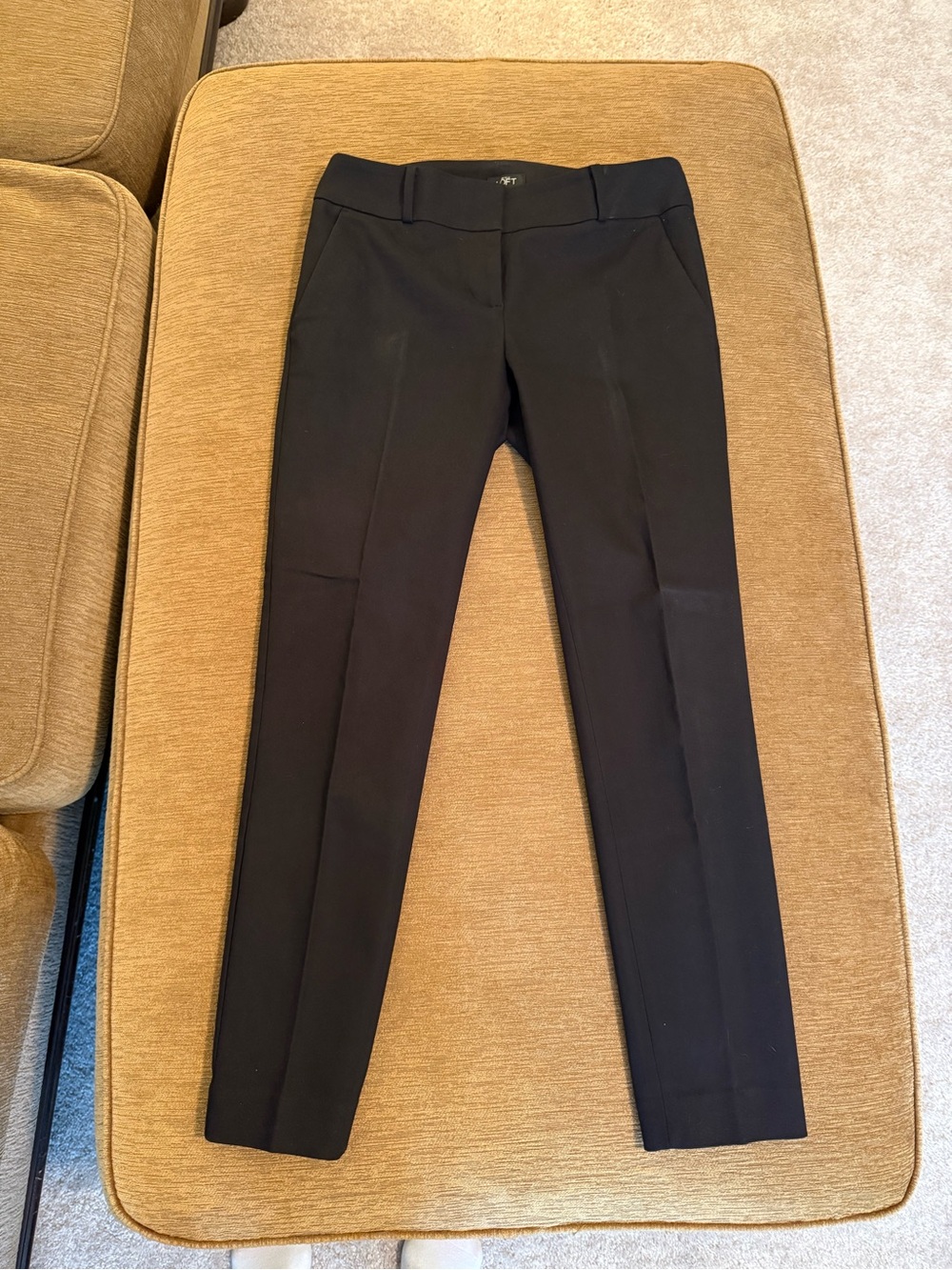 Ann Taylor LOFT Julie Skinny Black Pants Size 0 Slim Ankle Work Trouser